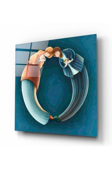 Renkli Dekoratif ve Modern Cam Tablo - Resim 2