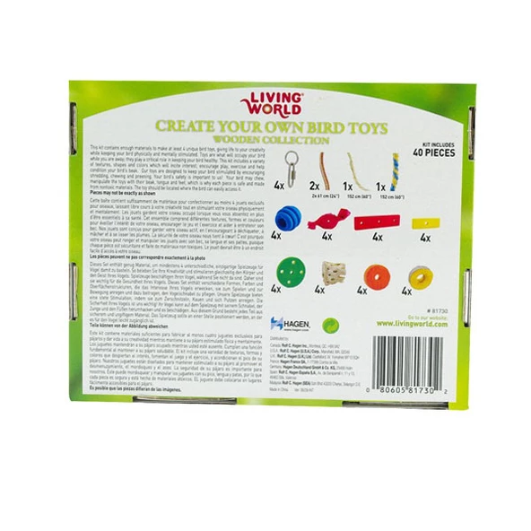 Living World Kuş Oyuncak Yapma Seti - Ahşap - Resim 3