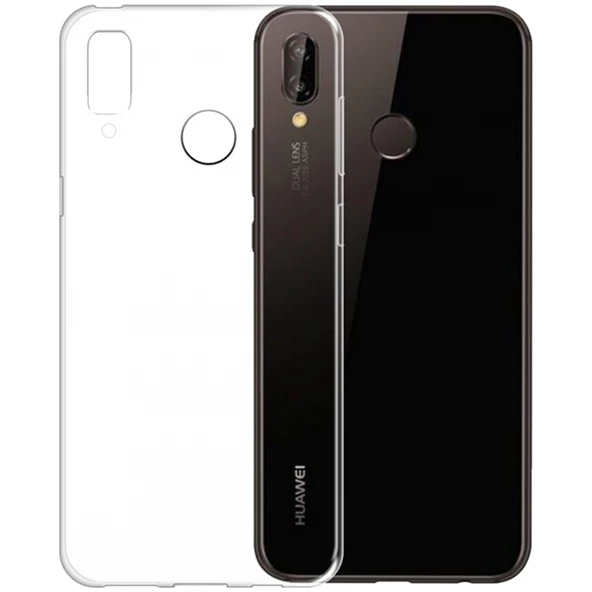 Huawei P20 Lite  Şeffaf Cep Telefonu Kılıfı