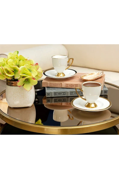 Madame Coco Yolande Olivier 2-li Kahve Fincan Seti ürün görseli 1