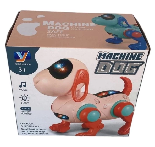 20 cm Sesli Işıklı Hareketli Robo Köpek 4305 - 4