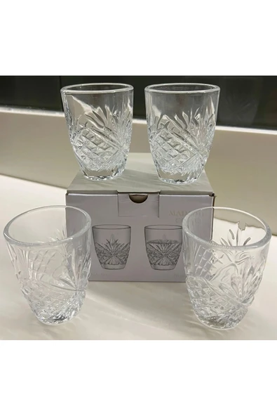 Madame Coco Aron 4'lü Mini Kahve Yanı Bardağı Seti 70 ml