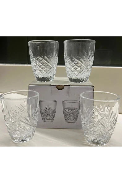 Madame Coco Aron 4'lü Mini Kahve Yanı Bardağı Seti 70 ml - 3