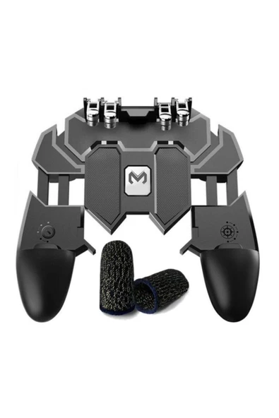 Memo Pubg Mobile Gamepad Kontroller 6 Parmak Kullanım Joystick Ak 66 + Terletmez Parmak Eldiven