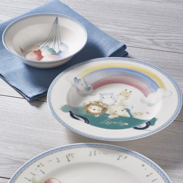 GÜRAL PORSELEN Eda 3 Parça Bone Mama Takımı - 2134 - Resim 2