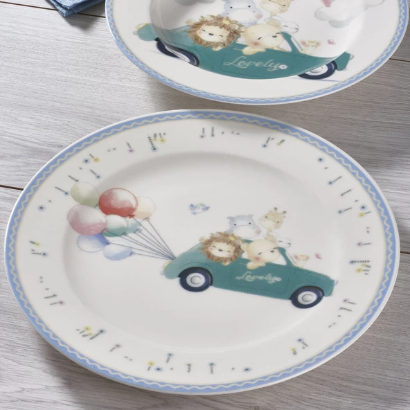 GÜRAL PORSELEN Eda 3 Parça Bone Mama Takımı - 2134 - Resim 3