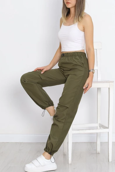 Paraşüt Kumaş Pantolon Haki - 4