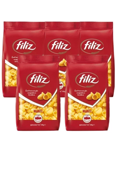 FİLİZ FİLİZ Siftaholsun Çarşı Makarna Mantı 500gr X 5 Adet