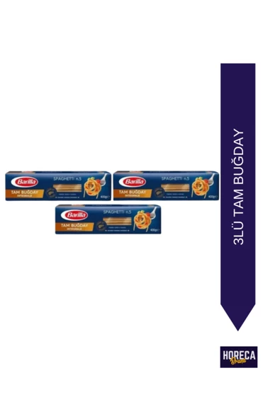 Barilla Barilla Integrale Spagetti Makarna (TAM BUĞDAY) 400 gr X 3 Adet
