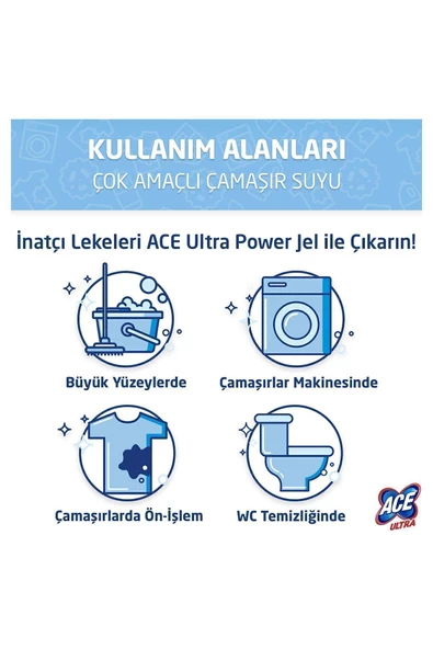 ACE ACE Ultra Yoğun Kıvamlı Çamaşır Suyu Okaliptus 810g X6 - 5