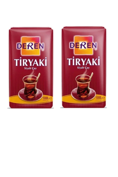 DEREN DEREN Tiryaki Siyah Çay 2x1000 Gr