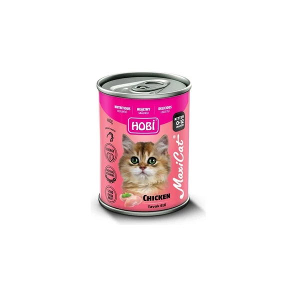 Maxicat Tavuklu Yavru Konserve 400 gr x 20
