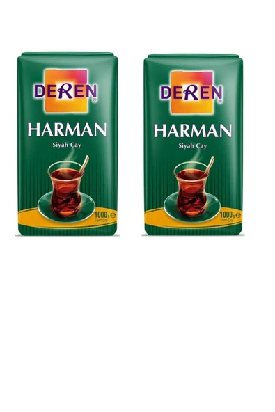 DEREN DEREN Harman Siyah Çay 2x1000 Gr