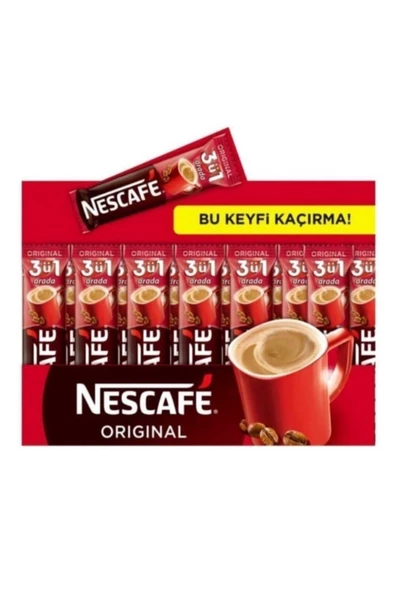 nescafe 3ü1 Arada Çözünebilir Kahve 96 adet 17 gr - 2