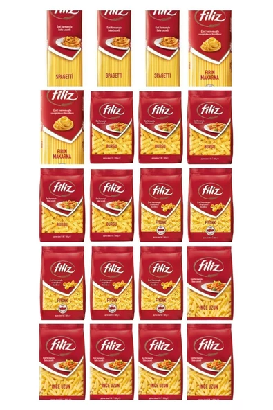 FİLİZ FİLİZ Makarna Çeşitleri 20 Adet