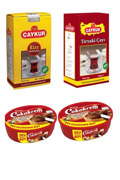 Çaykur Çaykur Tiryaki+ Rize (1000)gr+ülker Çokokrem (2x950) Gr