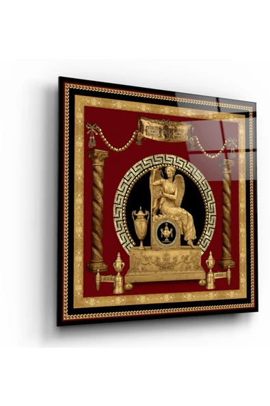 Antik Desenler Dekoratif ve Modern Cam Tablo