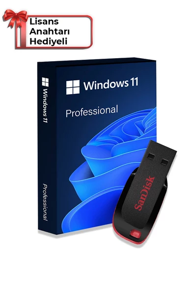 Windows 11 İşletim Sistemli 16GB USB Bellek (Lisans Anahtarı Hediyeli)