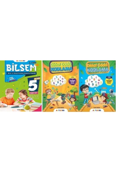 3. SINIF BİLSEM VE DİKKAT ODAKLI ÇIKARTMA-TOPLAMA SETİ ürün görseli