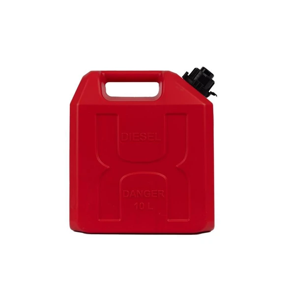Benzin Bidonu 10 Litre Akaryakıt Mazot Taşıma Doldurm Boşaltma Borulu Plastik Antistatik - 3