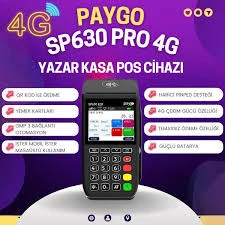 Paygo SP630 Ecr 4G Pro QR Kare Kod ve Temassız Ödeme Özellikli YazarKasaPos +Kurulum - 2