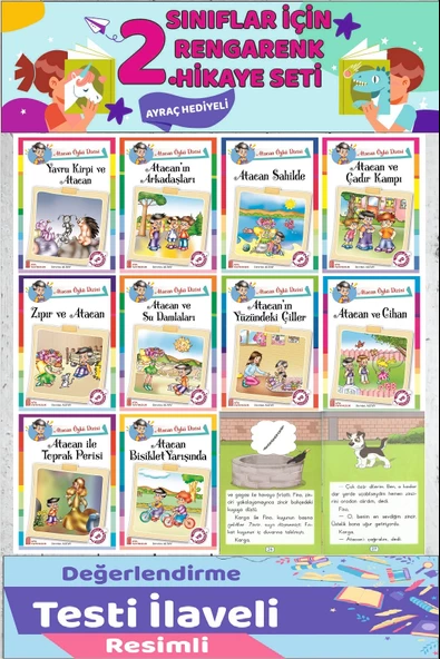 2.Sınıf Okumayı Sevdiren 10 lu Hikaye Seti (32 sayfa) ürün görseli 1