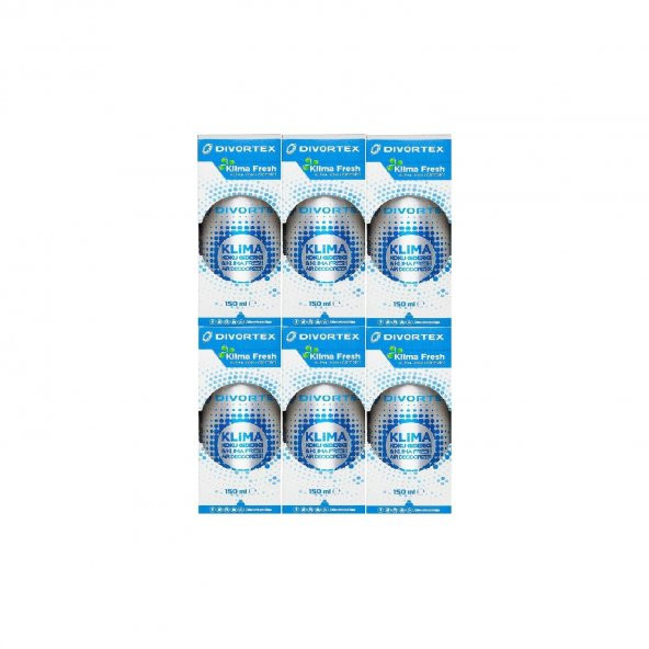 Divortex 6lı Klima Fresh Limon