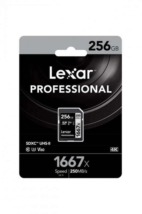 Lexar 256GB Professional 1667x SDXC HAFIZA KARTI