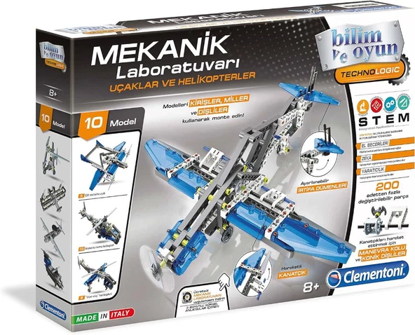 Clementoni Mekanik Laboratuvarı - Uçaklar ve Helikopterler 64996