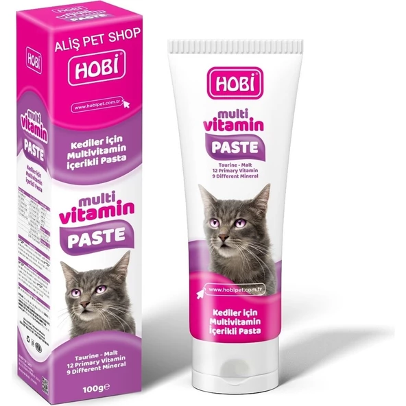 Hobi Multivitamin Paste Kediler Için Multivitamin Içerikli Pasta 100GR