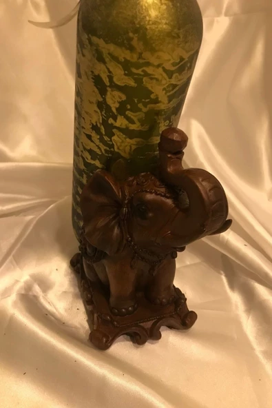 Şaraplık Fil Objeli Polyester Feng Shui Şaraplık - Resim 5