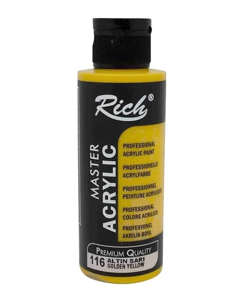 Rich Master Akrilik Boya Altın Sarı 120ml