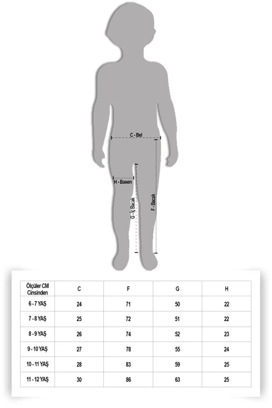 Siyah Geniş Paça Kesim Basic Kız Çocuk Pantolon 19744 - 7
