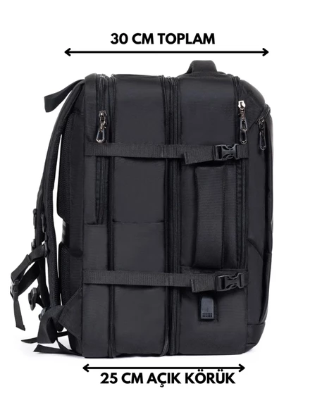 Laptop Sırt Çantası 15.6 İnç Tam Körüklü USB Bölmeli 8683255013500 - 4