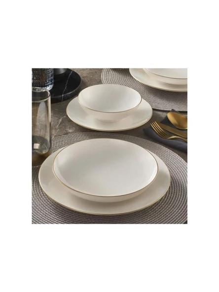 Güral Porselen Atina 24 Parça 6 Kişilik Gold Yemek Takımı - 2