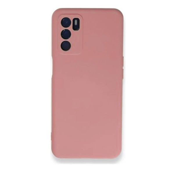 Oppo A16 Pembe   Lansman Silikon Cep Telefonu Kılıfı