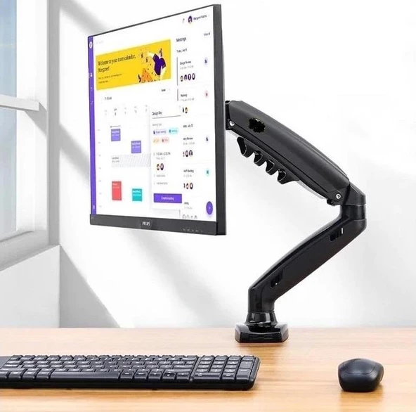 Tayfun 23.8''inç  Lcd Led Monitör Masa Üstü  Full Hareketli Askı Aparatı