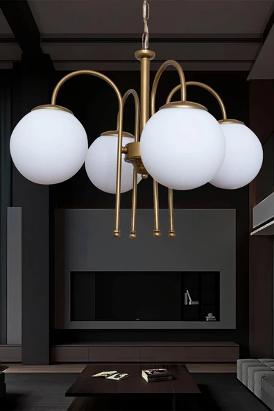 D-light Baston 4'lü Avize Beyaz