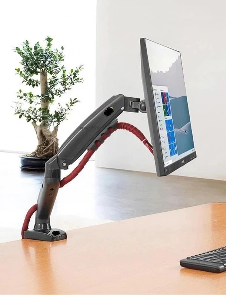 Tayfun 21.5''inç  Lcd Led Monitör Masa Üstü  Full Hareketli Askı Aparatı - 2