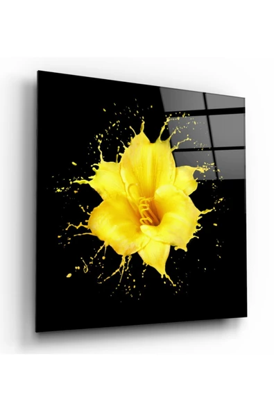 Çiçek Dekoratif ve Modern Cam Tablo ürün görseli