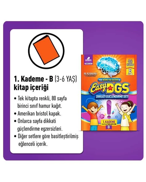 Easy Dikkat Güçlendirme Kitabı 3/6 Yaş B - 3