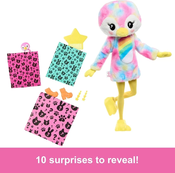 Barbie Cutie Reveal Color Dream Series Penguin HRK40 - 5