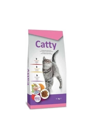 Catty Tavuklu Yetişkin Kedi Maması 1 kg