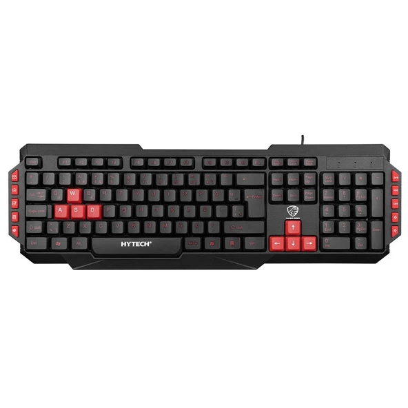 Hytech HYK-46 GAMY Siyah USB Kırmızı Tuşlu Q Gaming Oyuncu Klavyesi