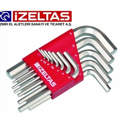 İzeltaş 12 li Allen Anahtar Takımı Kısa 4900003112 - Resim 4