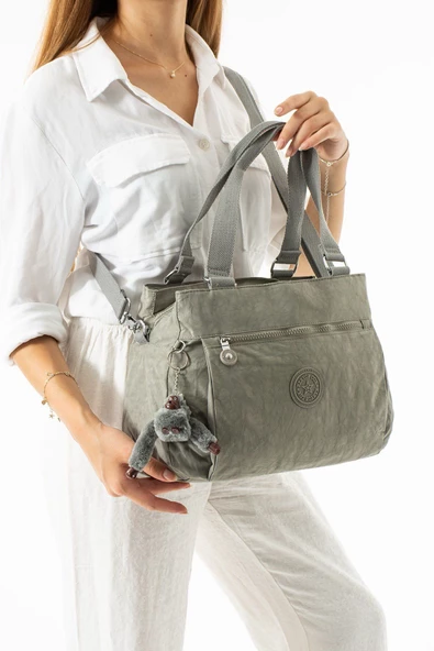 C-1112 Klinkır Kumaş Çapraz El ve Omuz Çantası ürün görseli