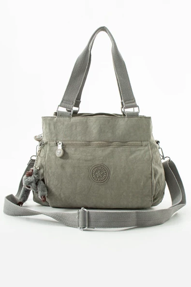 C-1112 Klinkır Kumaş Çapraz El ve Omuz Çantası - Resim 3