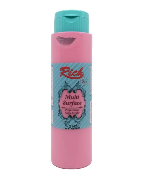 Rich Multı Surface Akrilik Boya Pembe 500cc