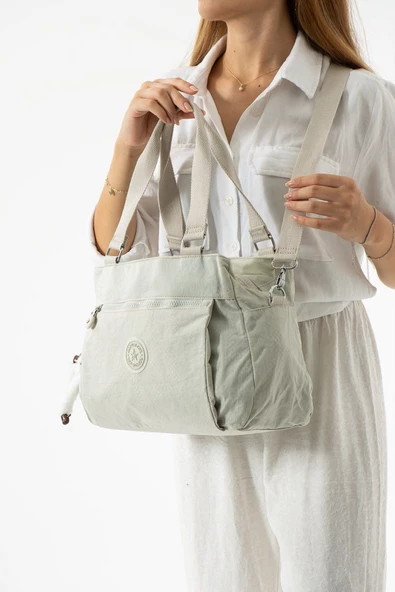 C-1112 Klinkır Kumaş Çapraz El ve Omuz Çantası - Resim 2