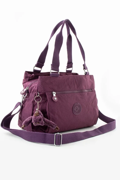 C-1112 Klinkır Kumaş Çapraz El ve Omuz Çantası - Resim 2